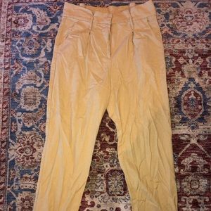 Mustard yellow work pants